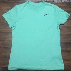 Mint green bike dri fit athletic shirt